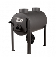 Дровяная печь буржуйка Экожар (ранее «Брест») Про 203 плюс с встроенным вентилятором