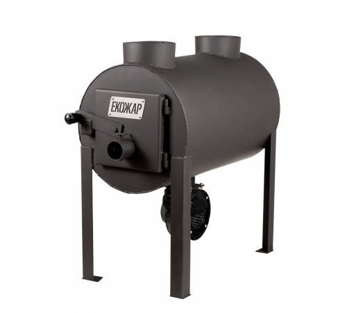 Дровяная печь буржуйка Экожар (ранее «Брест») Про 203 плюс с встроенным вентилятором