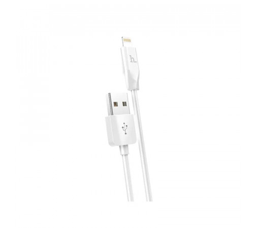 Кабель HOCO X1 USB to iP 2.4A, 2m, PVC, PVC connectors, White (6957531032014)
