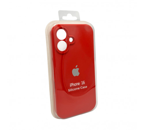 Чохол для смартфона Silicone Full Case AA Camera Protect for Apple iPhone 16 21,Rose Red (FullAAi16-21)