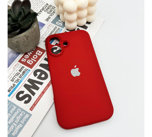 Чохол для смартфона Silicone Full Case AA Camera Protect for Apple iPhone 16 21,Rose Red (FullAAi16-21)
