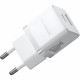Мережевий зарядний пристрій Baseus Palm Fast Charger C+U 20W EU Moon White (P10111608213-00)