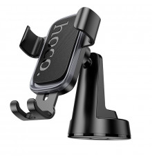 Автотримач для телефона HOCO H81 Vista Gravity Car holder (center console) Black Metal Gray (6942007647915)