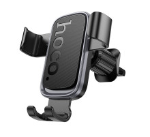 Автотримач для телефона HOCO H80 Vista gravity car holder (air outlet) Black Metal Gray (6942007647908)