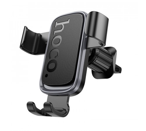 Автотримач для телефона HOCO H80 Vista gravity car holder (air outlet) Black Metal Gray (6942007647908)