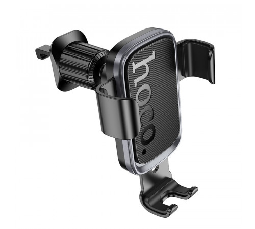 Автотримач для телефона HOCO H80 Vista gravity car holder (air outlet) Black Metal Gray (6942007647908)