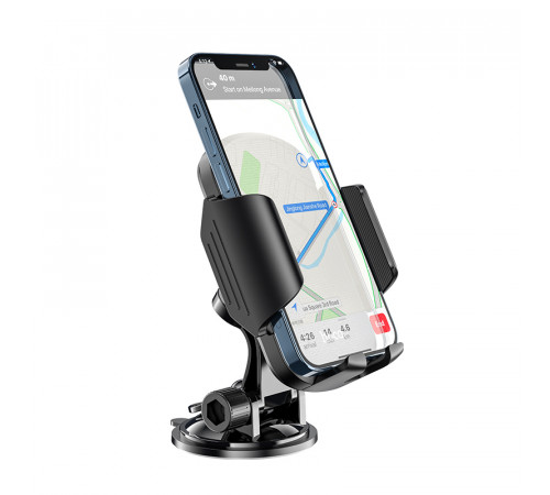 Автотримач для телефона HOCO CA82 Just fast suction cup car holder Black (6931474745767)