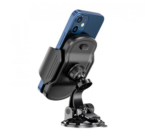 Автотримач для телефона HOCO CA82 Just fast suction cup car holder Black (6931474745767)