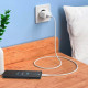 Мережевий зарядний пристрій з кабелем HOCO C106A Leisure single port charger set(Type-C) White (6931474783912)