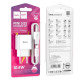 Мережевий зарядний пристрій з кабелем HOCO C106A Leisure single port charger set(Type-C) White (6931474783912)