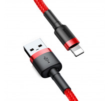 Кабель Baseus Cafule Cable USB 2.4A 1m Red+Red (CALKLF-B09)