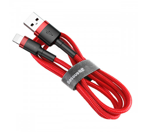 Кабель Baseus Cafule Cable USB For Lightning 2.4A 1m Red+Red (CALKLF-B09)