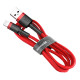 Кабель Baseus Cafule Cable USB For Lightning 2.4A 1m Red+Red (CALKLF-B09)