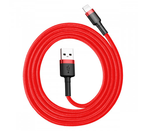 Кабель Baseus Cafule Cable USB For Lightning 2.4A 1m Red+Red (CALKLF-B09)