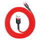 Кабель Baseus Cafule Cable USB For Lightning 2.4A 1m Red+Red (CALKLF-B09)