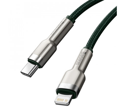Кабель Baseus Cafule Series Metal Data Cable Type-C to iP PD 20W 1m Green (CATLJK-A06)