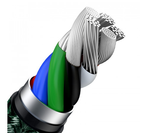 Кабель Baseus Cafule Series Metal Data Cable Type-C to iP PD 20W 1m Green (CATLJK-A06)