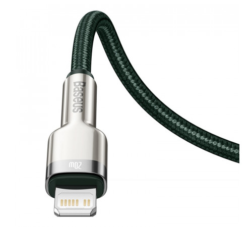 Кабель Baseus Cafule Series Metal Data Cable Type-C to iP PD 20W 1m Green (CATLJK-A06)