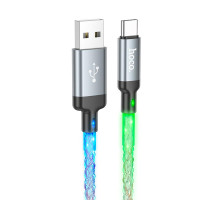 Кабель HOCO U112 Shine charging data cable for Type-C Gray (6931474788818)