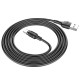 Кабель HOCO X52 USB to Type-C 3A, 1m, PVC, PVC connectors, magnetic, Black (6931474735546)