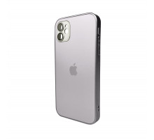 Чохол для смартфона AG Glass Matt Frame Color Logo for Apple iPhone 12 Titanium Grey (AGMattFrameiP12Grey)