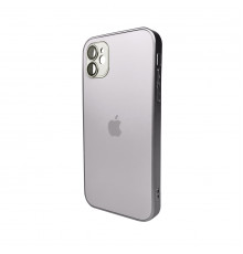 Чохол для смартфона AG Glass Matt Frame Color Logo for Apple iPhone 12 Titanium Grey (AGMattFrameiP12Grey)