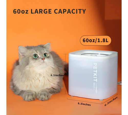 Поїлка PETKIT Eversweet SOLO SE Smart Pet Drinking Fountain Dark Grey (P4103S)