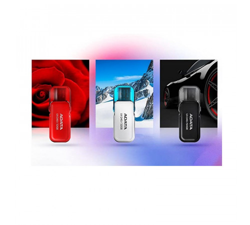 Флеш-накопичувач ADATA USB 2.0 AUV 240 32Gb White (AUV240-32G-RWH)