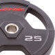 Блины (диски) полиуретановые с хватом и металлической втулкой d-51мм LIFE FITNESS SC-80154-25 25кг (черный)
