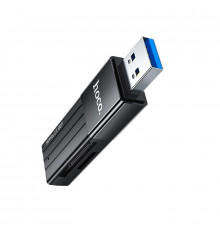 USB-хаб HOCO HB20 Mindful 2-in-1card reader(USB3.0) Black (6931474735218)