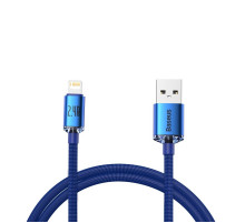 Кабель Baseus Crystal Shine Series Fast Charging Data Cable USB to iP 2.4A 1.2m Blue (CAJY000003)