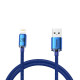 Кабель Baseus Crystal Shine Series Fast Charging Data Cable USB to iP 2.4A 1.2m Blue (CAJY000003)