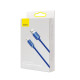 Кабель Baseus Crystal Shine Series Fast Charging Data Cable USB to iP 2.4A 1.2m Blue (CAJY000003)