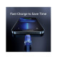 Кабель Baseus Crystal Shine Series Fast Charging Data Cable USB to iP 2.4A 1.2m Blue (CAJY000003)