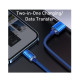 Кабель Baseus Crystal Shine Series Fast Charging Data Cable USB to iP 2.4A 1.2m Blue (CAJY000003)