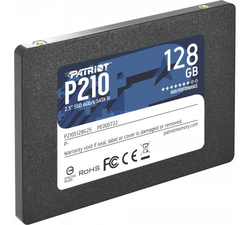 Накопичувач SSD Patriot P210 128GB 2.5" 7mm SATAIII 3D QLC (P210S128G25)