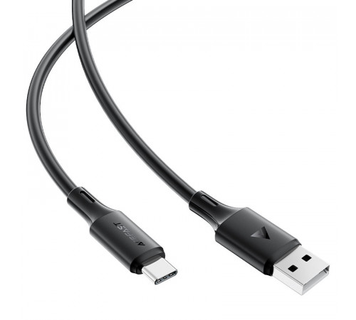 Кабель ACEFAST C17-04 USB-A to USB-C silicone charging data cable Black (6974316284178)