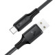 Кабель ACEFAST C17-04 USB-A to USB-C silicone charging data cable Black (6974316284178)