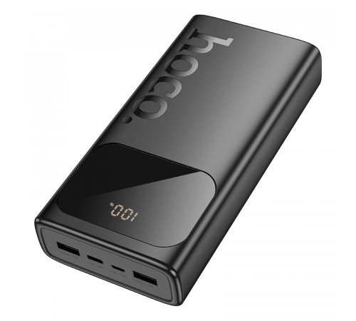Зовнішній акумулятор HOCO J144A Hymn power bank(30000mAh) Black (6942007642132)