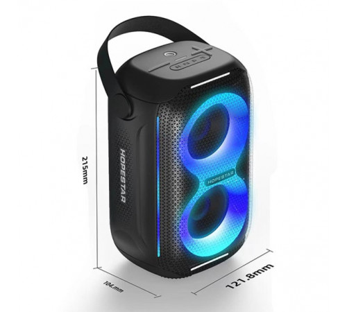 УЦІНКА Колонка HOPESTAR Party 200 mini з радіо (12,18*10,4*21,5 см) (під ремонт)