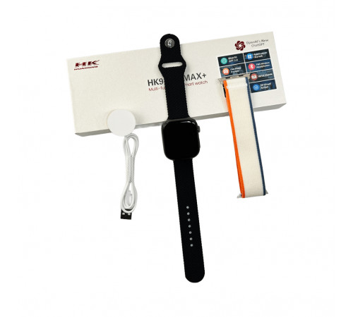 Смарт-годинник HK 9 Pro Max Plus 45mm. 230 mAh. IP67 Amoled Black (HK9PMMINIBLACK)
