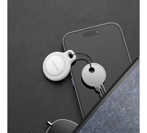 Трекер BOROFONE BC101 Exquisite smart positioning anti-lost device Frost White (6941991117121)