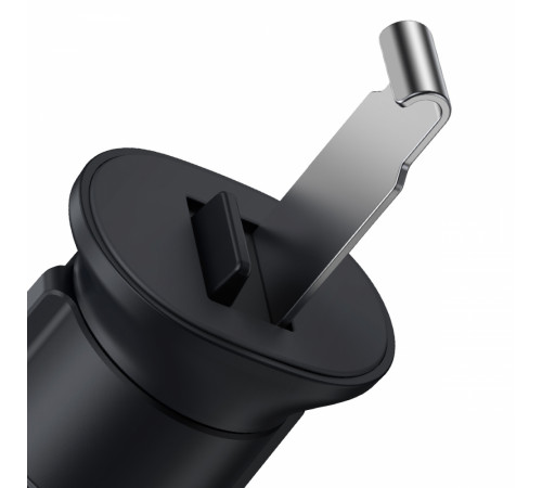 Автотримач для телефона Baseus Metal AgeⅡ Gravity Car Mount（Air Outlet Version）Black (SUJS000001)