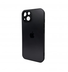 Чехол для смартфона AG Glass Matt Frame Color Logo Apple iPhone 15 Graphite Black (AGMattFrameiP15Black)