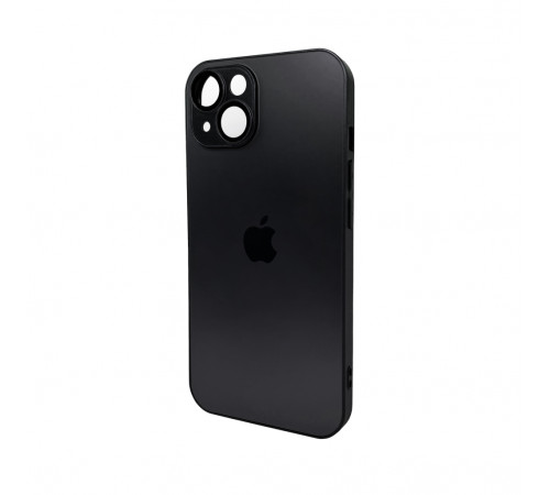 Чохол для смартфона AG Glass Matt Frame Color Logo for Apple iPhone 15 Graphite Black (AGMattFrameiP15Black)