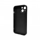 Чохол для смартфона AG Glass Matt Frame Color Logo for Apple iPhone 15 Graphite Black (AGMattFrameiP15Black)