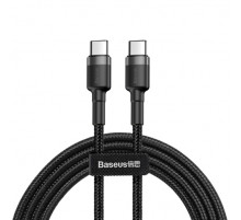 Кабель Baseus Cafule PD2.0 60W flash charging USB cableType-C-Type-C (20V 3A)2M Gray+Black (CATKLF-HG1)