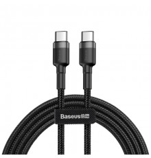 Кабель Baseus Cafule PD2.0 60W flash charging USB cableType-C-Type-C (20V 3A)2M Gray+Black (CATKLF-HG1)