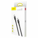 Кабель Baseus Cafule PD2.0 60W flash charging USB cableType-C-Type-C (20V 3A)2M Gray+Black (CATKLF-HG1)