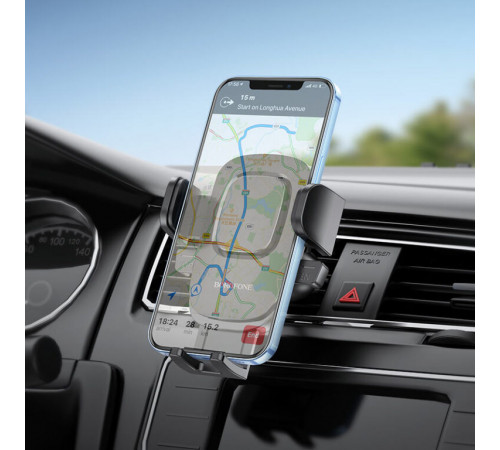 Автотримач для телефона BOROFONE BH69 air outlet car holder Black (6974443384413)